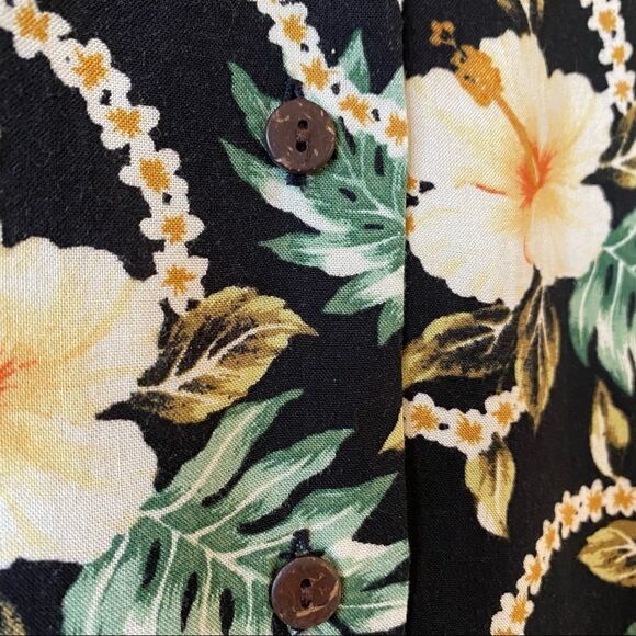 RARE-DENIM Supply Ralph Lauren-Hawaiian/Leopard collar Detail Button Down - Picture 11 of 12